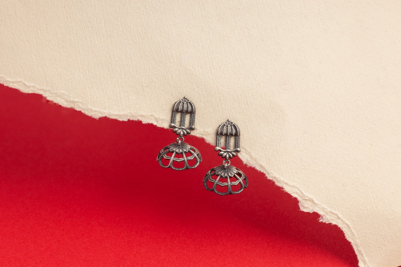 Antique Dome Cage Earrings
