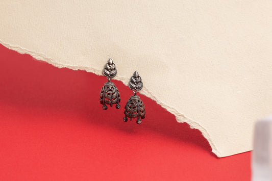 Antique Lotus Dome Jhumkas