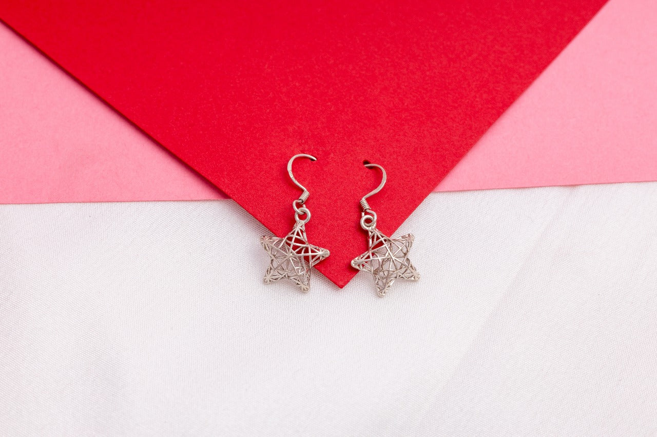 Celestial Star Web Earrings