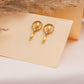 Golden Blossom Drop Earrings