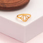 Golden Petal Outline Ring