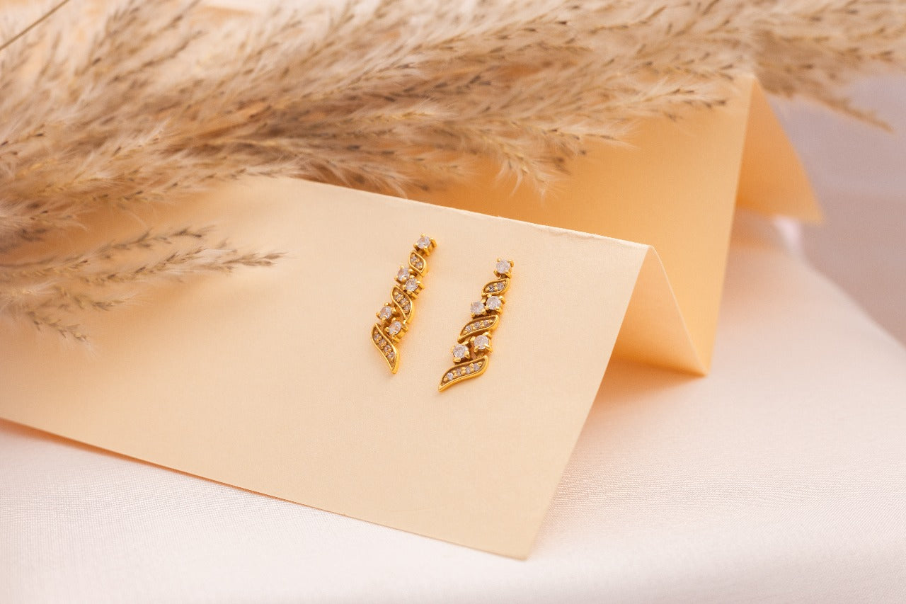 Golden Vine Elegance Earrings