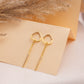 Golden Whisper Drop Earrings