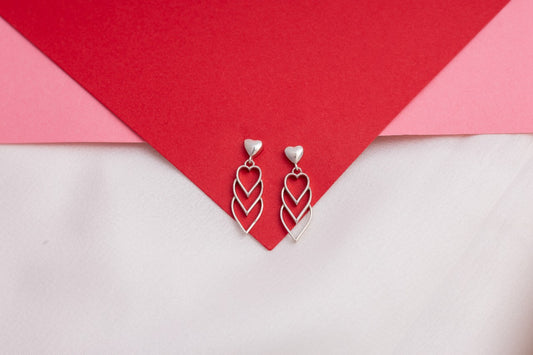 Hearts in Harmony Drop Earrings