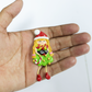 Polymer Clay Elf Girl Brooch – Handmade Christmas Lapel Pin