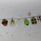 Clay Christmas Charm Bracelet – Handmade 8 Inch Holiday Jewelry Gift for Her