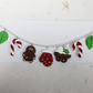 Clay Christmas Charm Bracelet – Handmade 8 Inch Holiday Jewelry Gift for Her