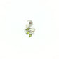 925 Sterling Silver Peridot Peacock Ring