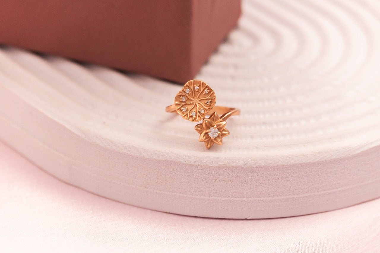 Lotus Bloom Duo Ring