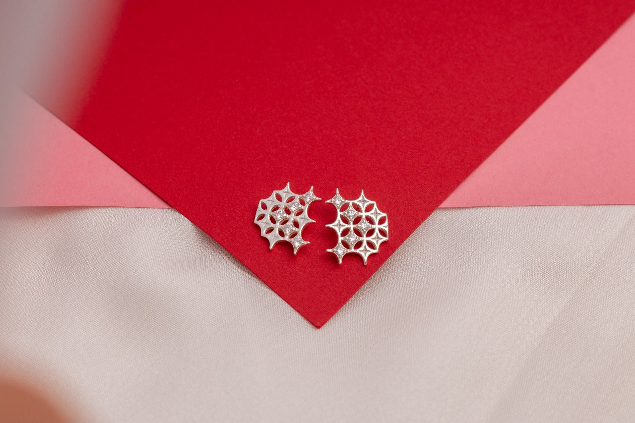 Stellar Web Stud Earring
