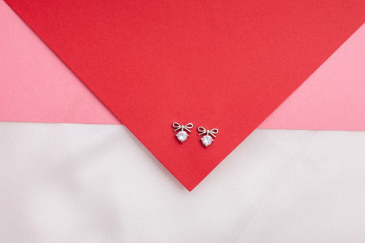 Twinkle Bow Stud Earrings